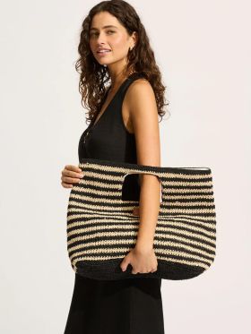 DODATEK PLAŻOWY SEAFOLLY RAFFIA STRIPE BASKET BAG 72131-BG TORBA