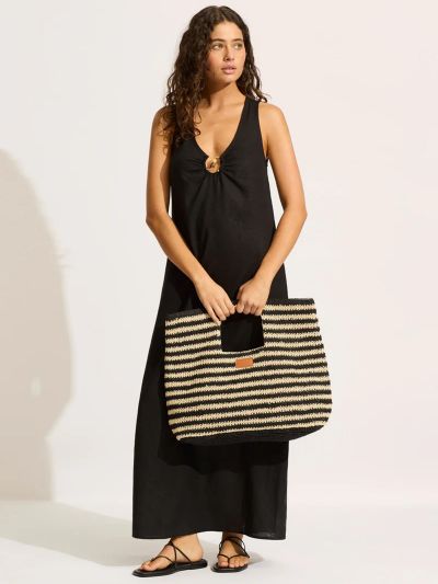 DODATEK PLAŻOWY SEAFOLLY RAFFIA STRIPE BASKET BAG 72131-BG TORBA