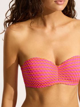 KOSTIUM KĄPIELOWY SEAFOLLY MESH EFFECT 30574-102 GÓRA OD BIKINI