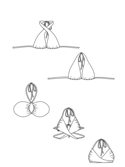 KOSTIUM KĄPIELOWY SELMARK SERENGETI BL610 GÓRA OD BIKINI