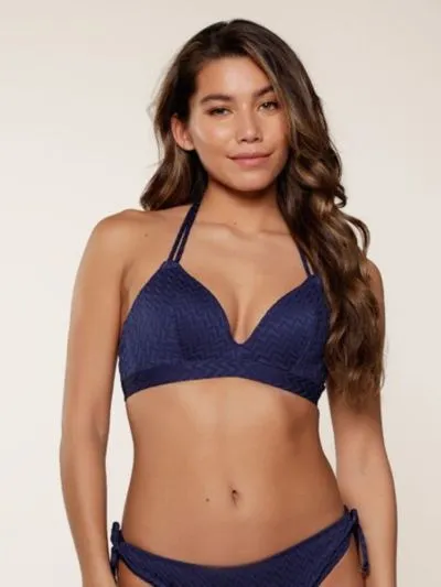 KOSTIUM KĄPIELOWY LINGA DORE HOT CORAL&DARK 7710TB GÓRA OD BIKINI