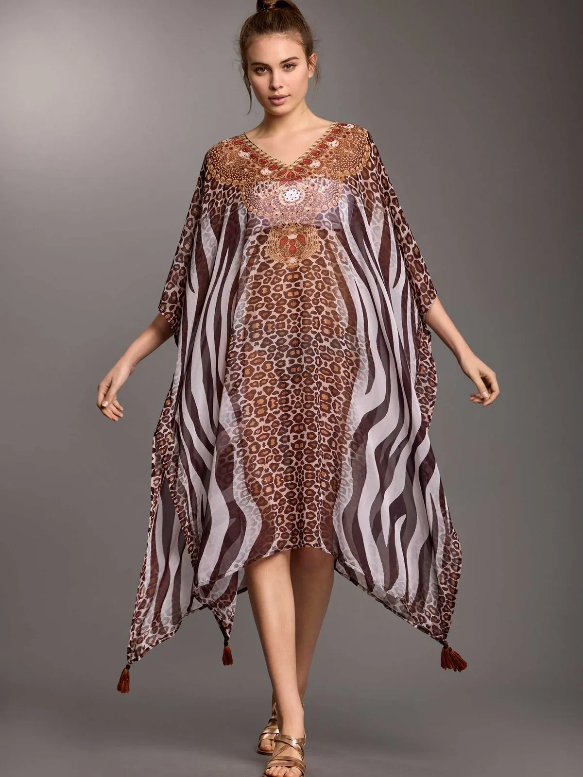 DODATEK PLAŻOWY ICONIQUE IC25-142 TUNIKA