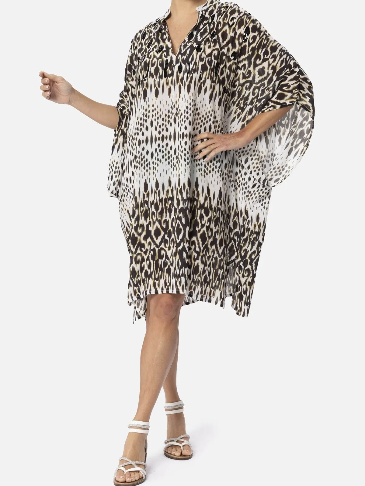 DODATEK PLAŻOWY MIRADONNA MI25-043 AIDA LOOSE TUNIKA