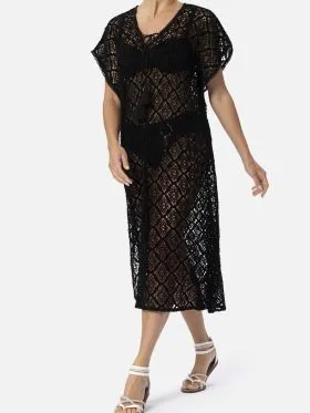 DODATEK PLAŻOWY MIRADONNA MI25-052 CARLA PONCHO TUNIKA