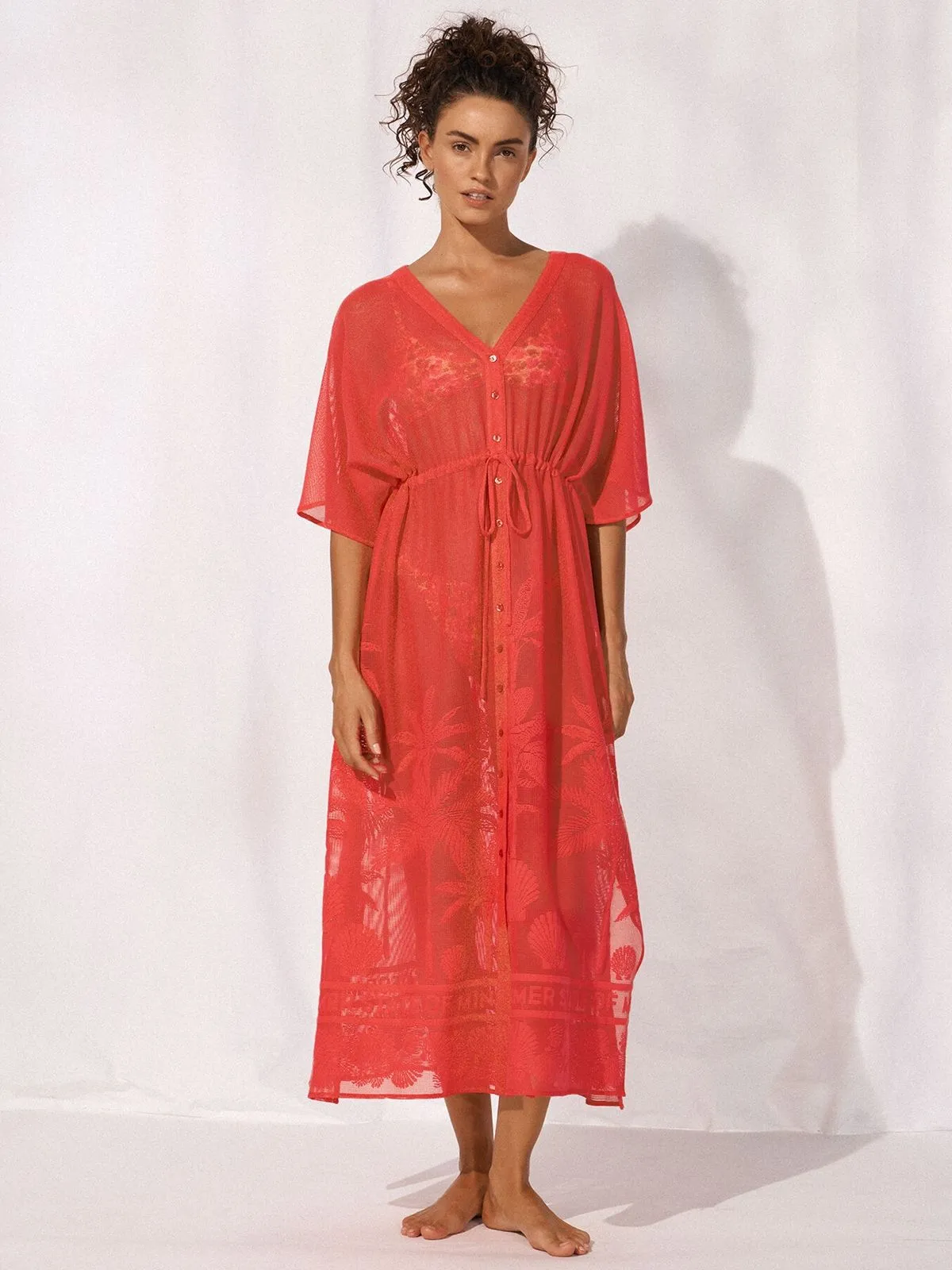 DODATEK PLAŻOWY WATERCULT W3345 COASTAL DAYDREAM SUKIENKA