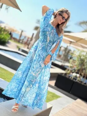 DODATEK PLAŻOWY PAREO&JULIET MARGARITA MALDIVES LONG SUKIENKA