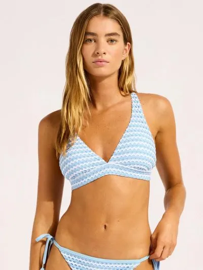 KOSTIUM KĄPIELOWY SEAFOLLY MESH EFFECT 31569-102 GÓRA OD BIKINI