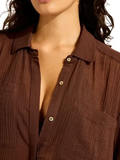 DODATEK PLAŻOWY SEAFOLLY BEACHEDIT 55536-CU KOSZULA