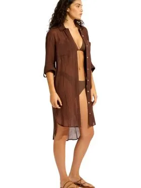 DODATEK PLAŻOWY SEAFOLLY BEACHEDIT 55536-CU KOSZULA