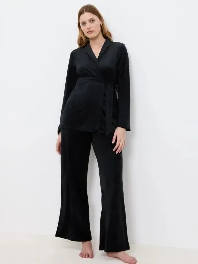 SZLAFROK TRIUMPH SENSUAL VELOUR ROBE TOP 01