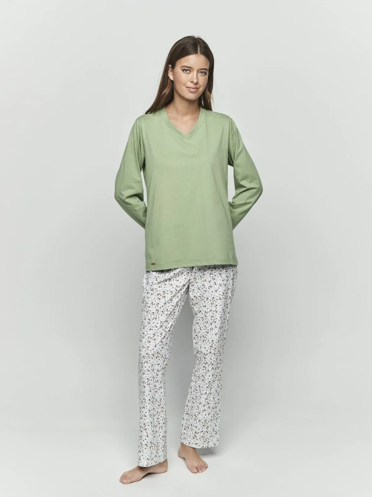 PIŻAMA SELMARK PREPPY FLOWERS P11173