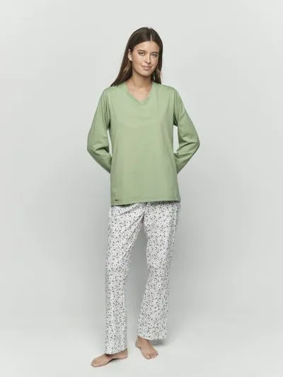 PIŻAMA SELMARK PREPPY FLOWERS P11173