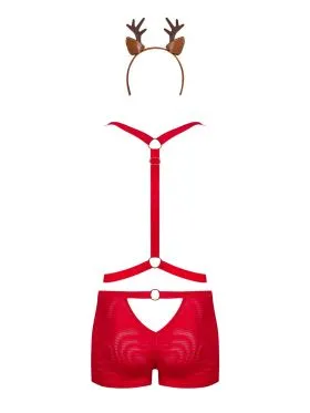 KOMPLET OBSESSIVE MR REINDY BOKSERKI,UPRZĄŻ, OPASKA