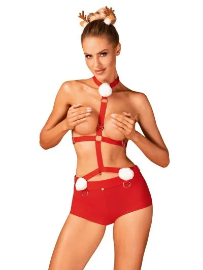 KOMPLET OBSESSIVE MS REINDY FIGI, UPRZĄŻ, SPINKI