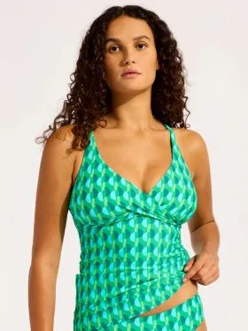 KOSTIUM KĄPIELOWY SEAFOLLY SORRENTO 31526MF277 TANKINI GÓRA