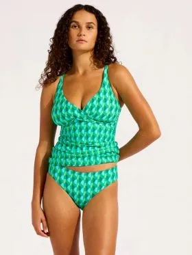 KOSTIUM KĄPIELOWY SEAFOLLY SORRENTO 31526MF277 TANKINI GÓRA