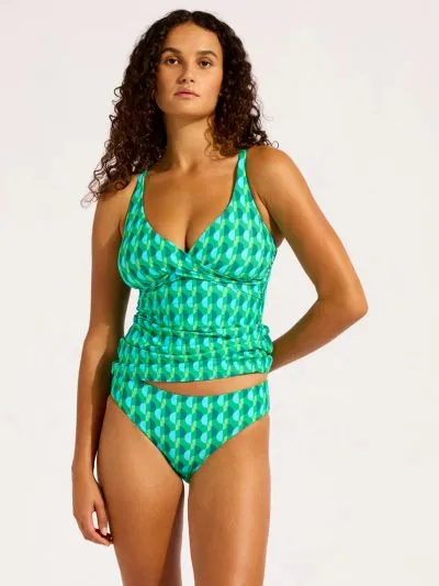 KOSTIUM KĄPIELOWY SEAFOLLY SORRENTO 31526MF277 TANKINI GÓRA