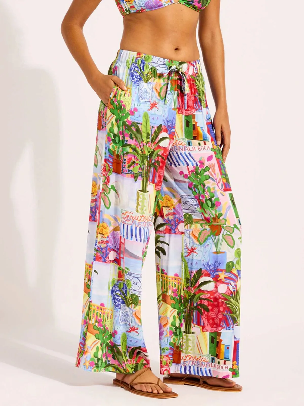 DODATEK PLAŻOWY SEAFOLLY LA BOCA 55599-PA SPODNIE