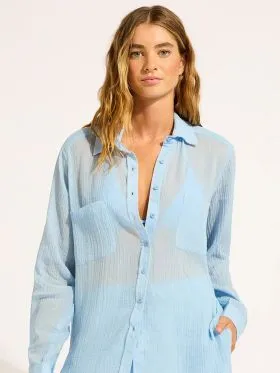 DODATEK PLAŻOWY SEAFOLLY BEACHEDIT 55428-TO KOSZULA