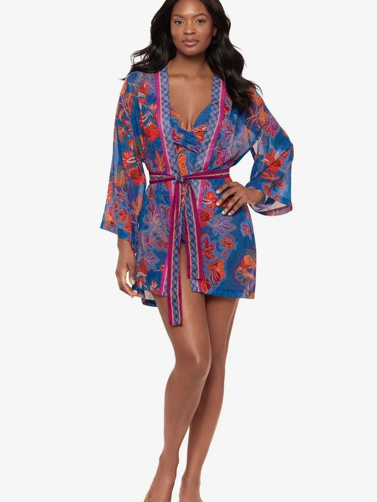 DODATEK PLAŻOWY MIRACLESUIT KIMONO 6566306 TUNIKA