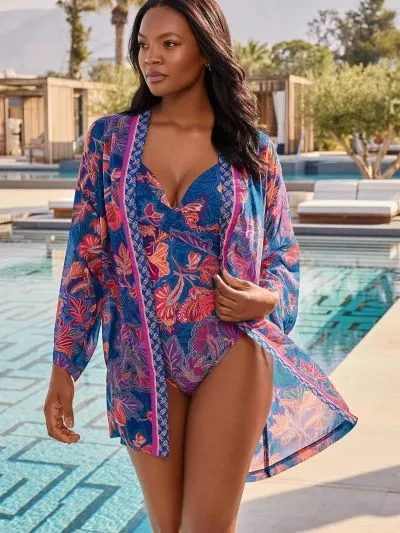 DODATEK PLAŻOWY MIRACLESUIT KIMONO 6566306 TUNIKA