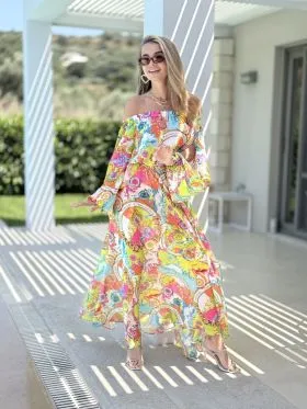 DODATEK PLAŻOWY PAREO&JULIET JAMAICA MARGARITA LONG SUKIENKA