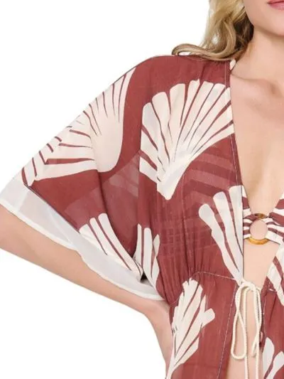 DODATEK PLAŻOWY LINGA DORE 8218P-1 KIMONO