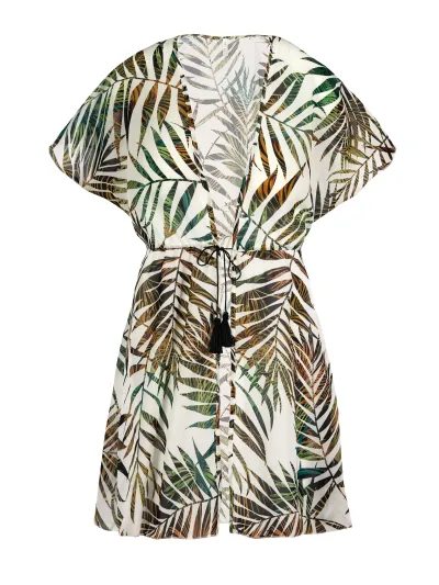 DODATEK PLAŻOWY FEBA F218 925 GREEN TROPICS TUNIKA L/XL