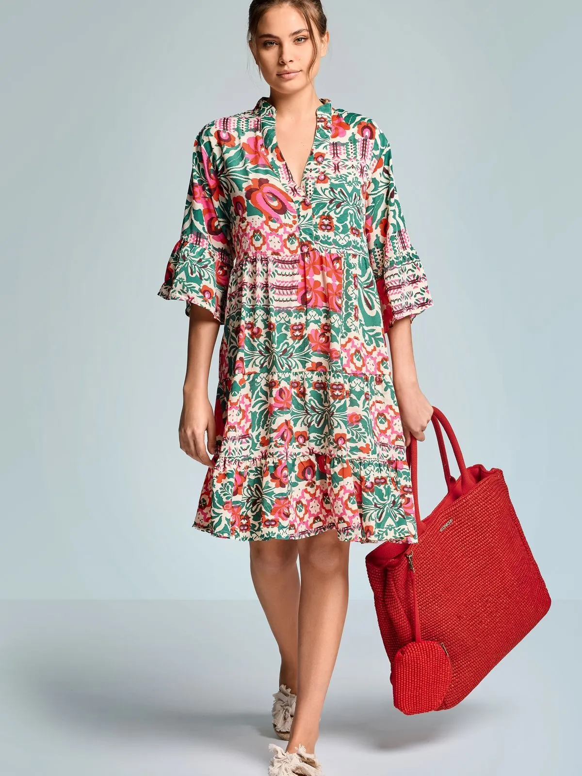 DODATEK PLAŻOWY ICONIQUE IC26-094 MORENA MLT MULTICOLOR SUKIENKA 38/M