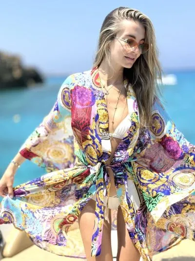 DODATEK PLAŻOWY PAREO&JULIET MILAN CLASSIC SHORT CHIFFON TUNIKA