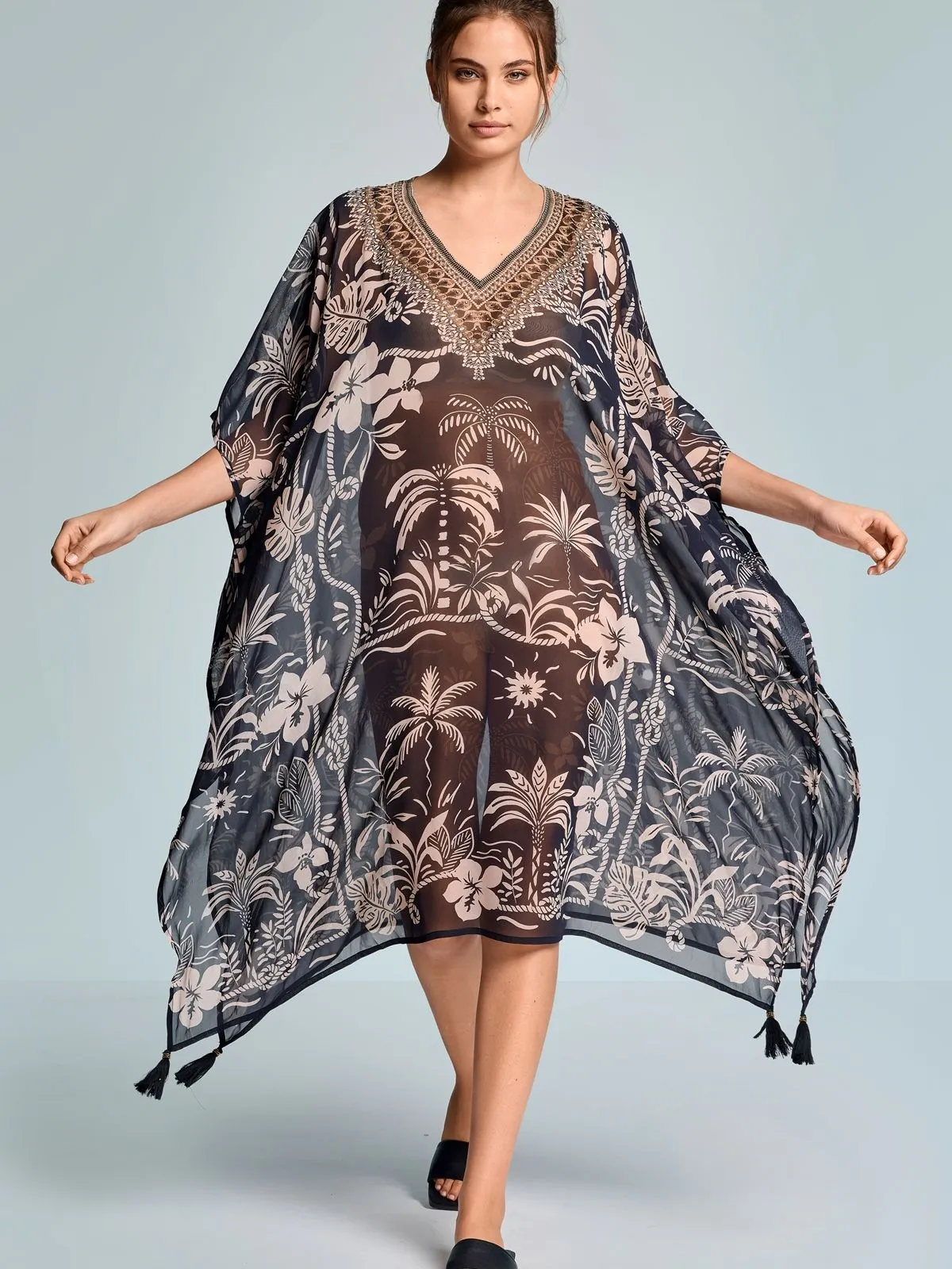 DODATEK PLAŻOWY ICONIQUE IC26-123 FUEGO TUNIKA