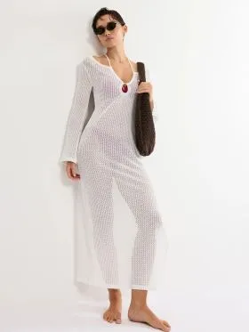 DODATEK PLAŻOWY TRIUMPH BEACH MYWEAR CROCHET LONG DRESS LSL SUKIENKA