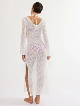 DODATEK PLAŻOWY TRIUMPH BEACH MYWEAR CROCHET LONG DRESS LSL SUKIENKA