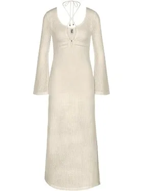 DODATEK PLAŻOWY TRIUMPH BEACH MYWEAR CROCHET LONG DRESS LSL SUKIENKA