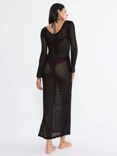 DODATEK PLAŻOWY TRIUMPH BEACH MYWEAR CROCHET LONG DRESS LSL SUKIENKA