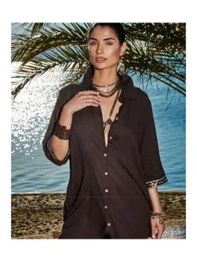 DODATEK PLAŻOWY SELMARK DUNA BO233 SUKIENKA