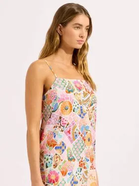 DODATEK PLAŻOWY SEAFOLLY BEACH BOHEME 55773-DR SUKIENKA