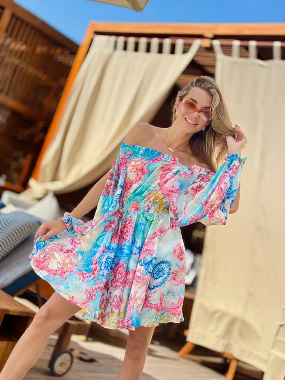 DODATEK PLAŻOWY PAREO&JULIET BARBADOS MARGARITA SHORT SUKIENKA