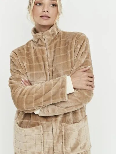SZLAFROK SELMARK ZIP-UP ROBE PC272