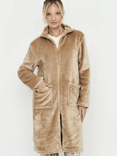 SZLAFROK SELMARK ZIP-UP ROBE PC272